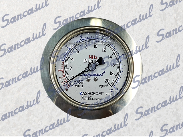 MANÔMETRO ALTA - 1/21 - 4" - NH3 - 11X8/16X11/23X13