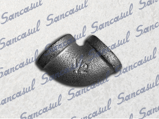 GALV - COTOVELO 1/2" X 3/8" C/ADAP
