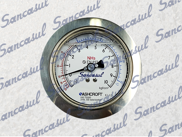 [PCSMAD0000138] MANÔMETRO BAIXA -1/10 - 4" - NH3 - 11X8/16X11/23X13