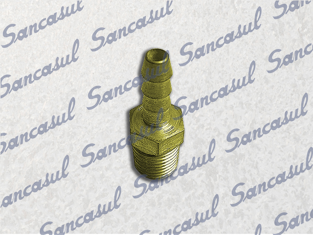 [CONEXA0124] ESPIGÃO 1/4" ROSCA X 1/4" MANGUEIRA