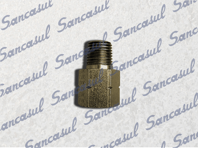 [CONEXA0211] REDUÇÃO 1/4"M X 1/4"F NPT